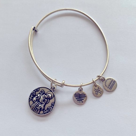 Alex and Ani Jewelry - Alex and Ani Saint Anthony of Padua Charm Bangle. Great condition.